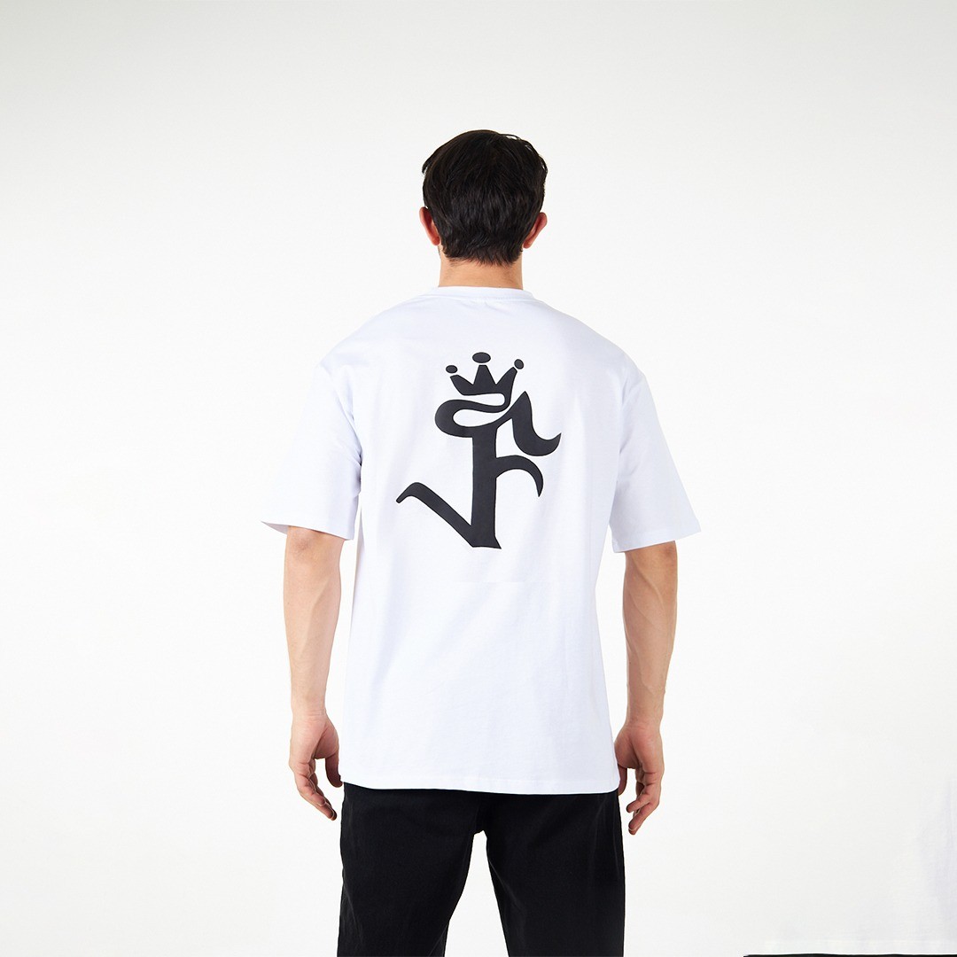 FV King White Oversize Unisex Tee